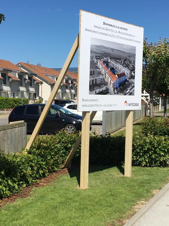 Panneaux de chantier